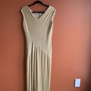 Size 16 Easter Dress V-Neck Sheath Maxi Cocktail Dress